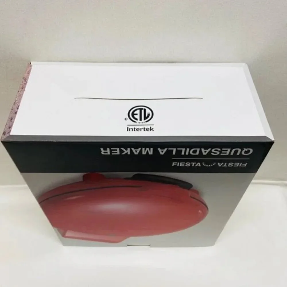 Quesadilla Maker 6 Wedge Fiesta 8in‎ Intertek Retro Red Brand New In Box